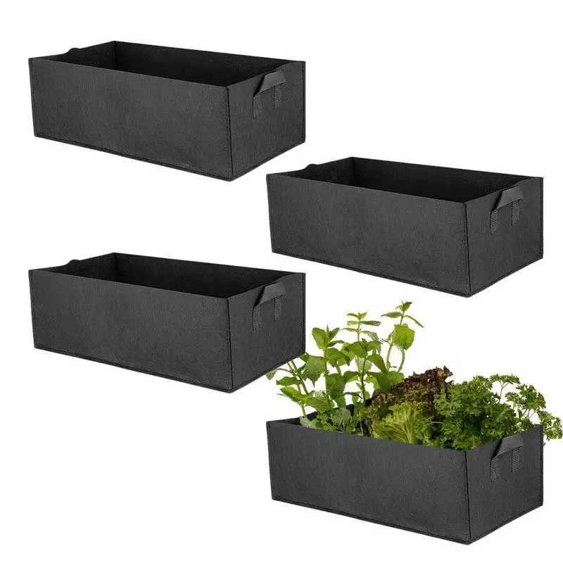 

Garden Grow Bags Breathable Planter Raised Beds With Handles Non-woven Fabric Plant Grow Bags Plant Container For Gardening