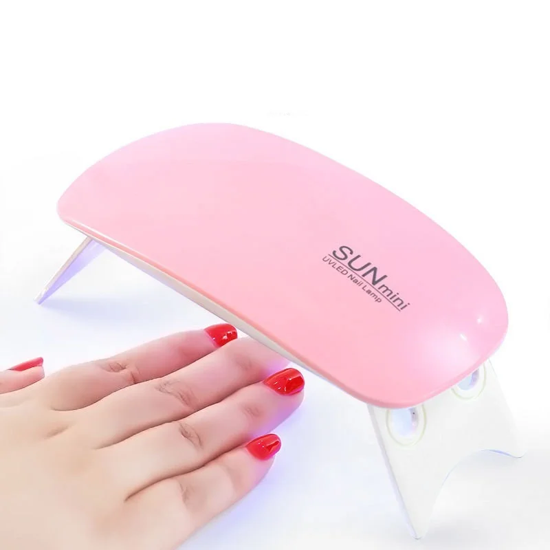 

Tragbare Nagel Trockner 6W UV LED Nagel Lampe Maniküre Gerät für Gel Nagellack Nail art Lampe für Trocknen nägel Heimgebrauch