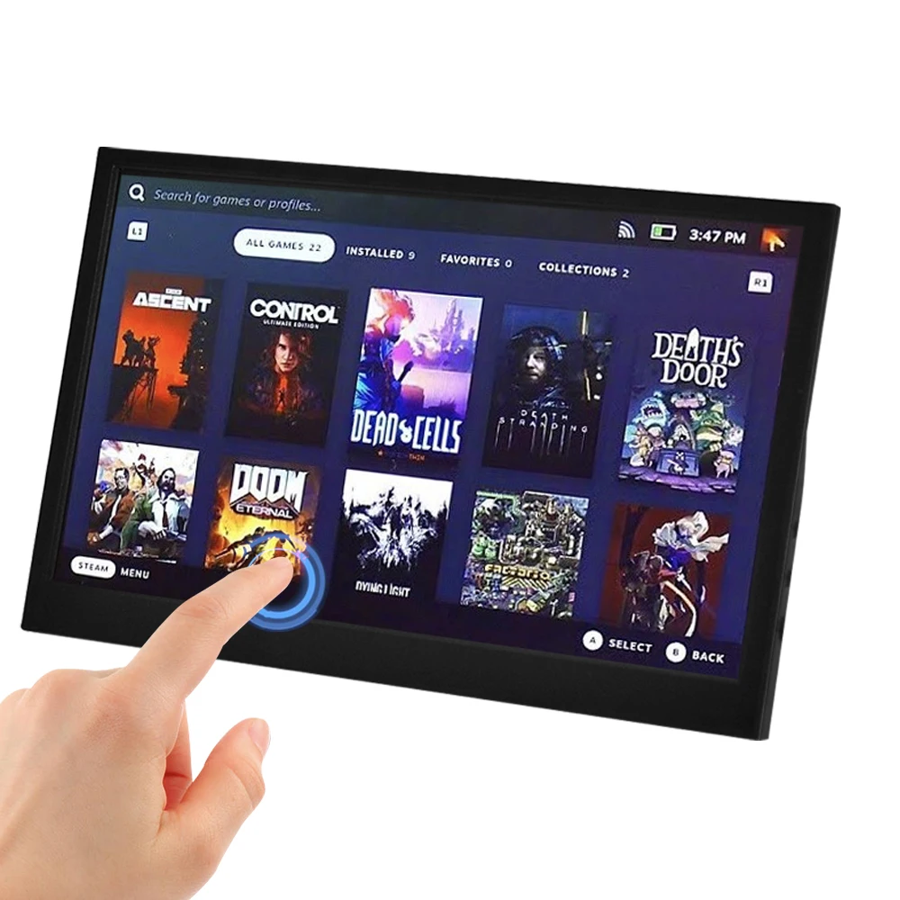 Портативный сенсорный монитор, 11,6 дюйма 15,6 дюйма, FHD, монитор для ноутбука, HDMI, Компьютерный дисплей, HDR, IPS, игровой монитор, умная Обложка