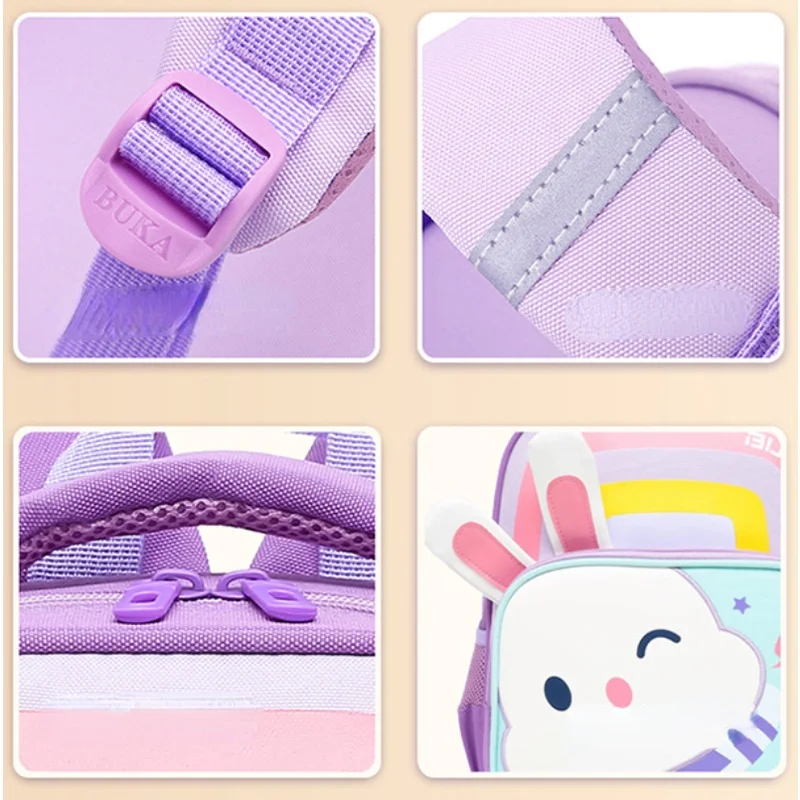 Cute Girls Rabbit Boys Lion Small Schoolbags In Kindergarten New Children Cartoon Animal Backpacks Baby Fashion Snack Bag Hot