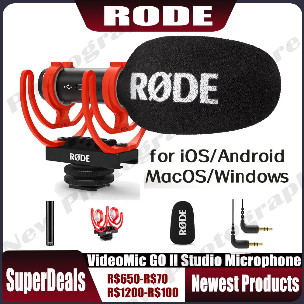 Микрофон Rode VideoMic GO II профессиональный микрофон для цифровой зеркальной камеры