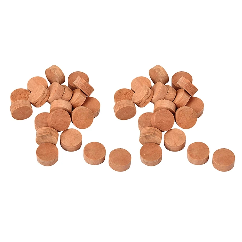 

40Pcs Saxophone Cork Mats Trumpet Cornet Water Key Spit Value Cork Pads (Light Brown)