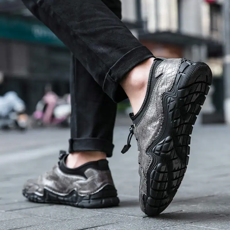 

Кроссовки Shose мужские спортивные, дизайнерская брендовая теннисная обувь с эластичным шнурком, светло-голубые