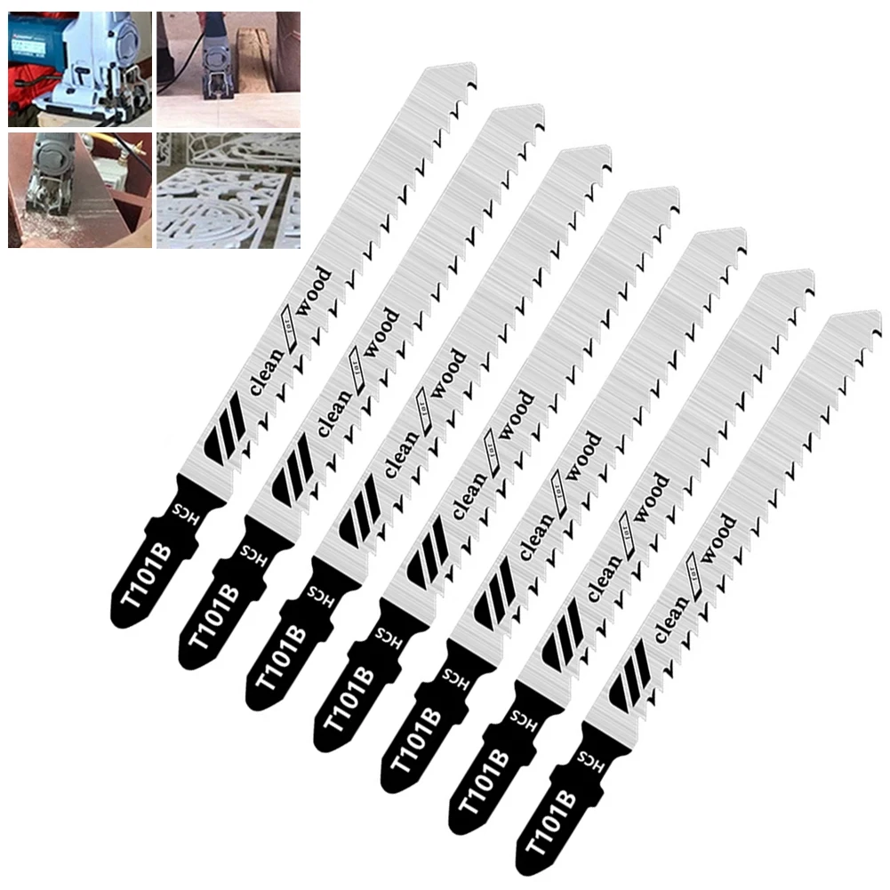 

5pcs Jig Saw Blades 76mm Teeth Length High Speed Steel Baldes For Cutting Hard/soft Wood Plywood Chipboard Woodworking Tools