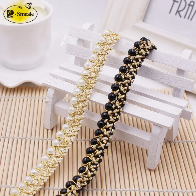 

3Yard Webbing Compound Chiffon Beaded Lace Decoration Accessories Curtain Three-dimensional Laciness Accessories RS1716