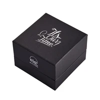 wholesale hard cardboard square oem customized logo printing watch box for jewelry packages