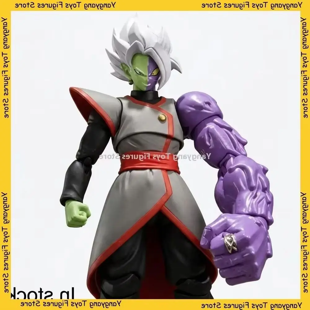 Фото В наличии 100% оригинальная фигурка Bandai Dragon Ball SH Figuarts Potara Zamasu, аниме-модель, игрушка из ПВХ, подарок. №2