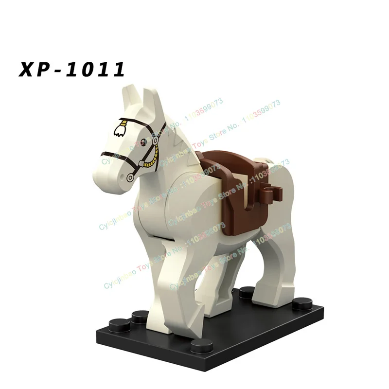 Средневековая Военная война лошадь строительные блоки мини старинные