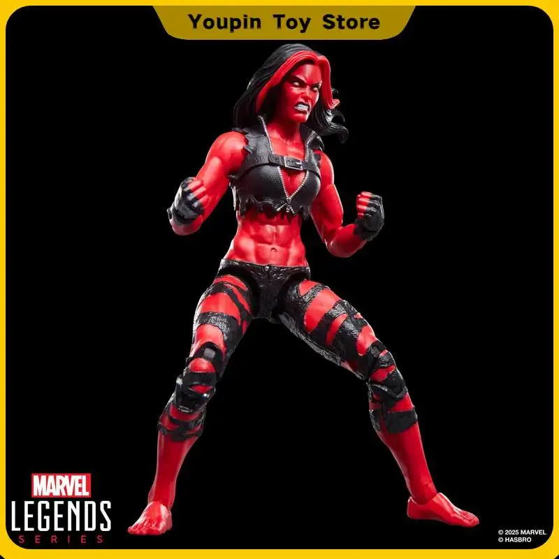 Фото Фигурка Marvel Legends Series Red She-Hulk, 6-дюймовая фигурка Халка, коллекционная модель, декор для комнаты, игрушка с подвижными суставами, подарок на день рождения №4