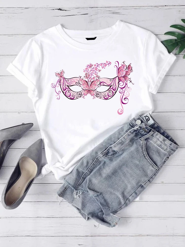 

Women's T-shirts Short Sleeve Ladies Summer Casual Clothing Unisex Loose Top Vintage Female Graphic Streetwear Fashion Tees Tops