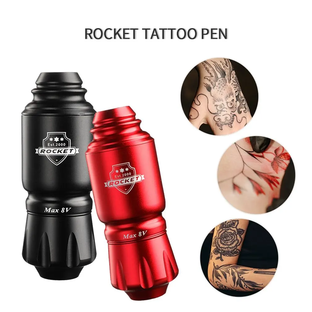 

Мини-машинка для татуировок Rocket, профессиональная электрическая легкая вращающаяся машинка для татуировок, пистолет для нанесения теней, лайнер, товары для макияжа, тату-ручка
