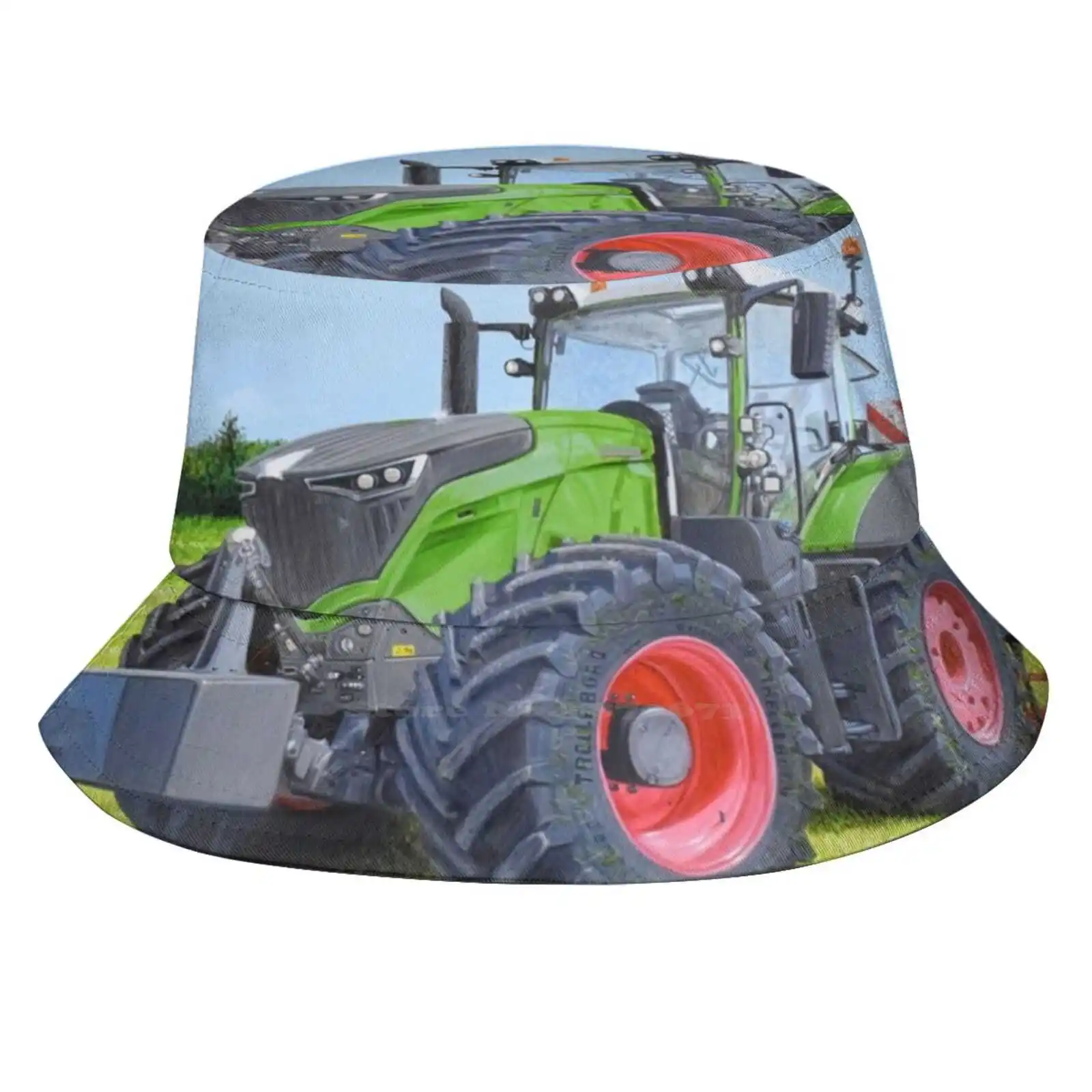

Зеленый трактор в поле унисекс летняя уличная Солнцезащитная шляпа Кепка тракторы Tractorart Farmart сельское хозяйство фермер сельская местность