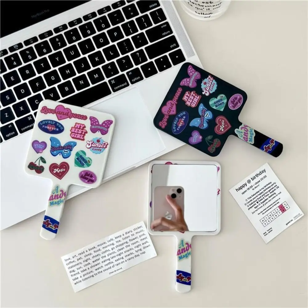 Портативное милое косметическое зеркало с героями мультфильмов