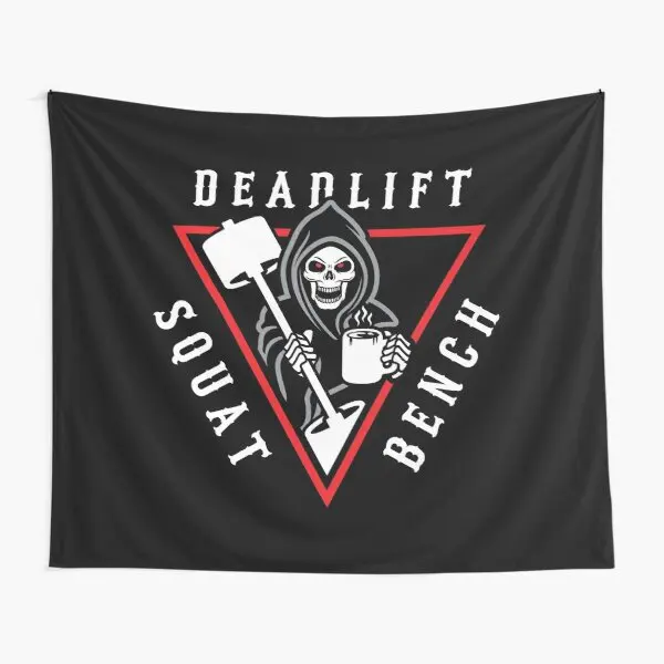 Приседающая скамейка ковер с мрачным жнецом цветное полотенце настенное