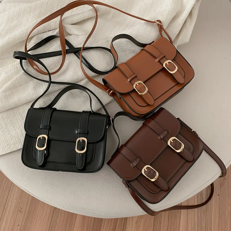 

New Style Fashion Vintage Flap Lock Classic Women Bags Casual Leather Shoulder Bags Clutch Crossbody Bag Handbag Messenger Bag