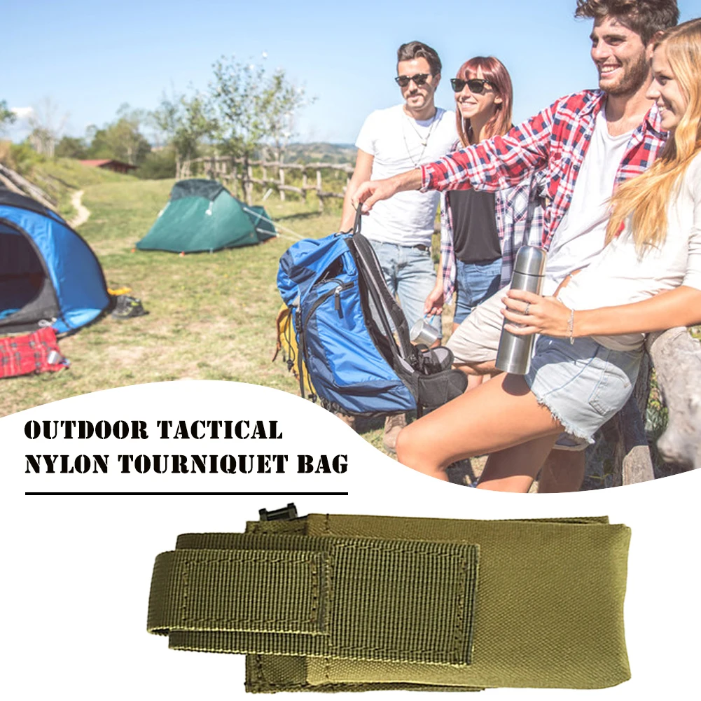 

1 шт. портативный жгут, ножницы, фонарики, сумка для хранения, нейлоновый чехол для повседневного использования, для охоты, аксессуары