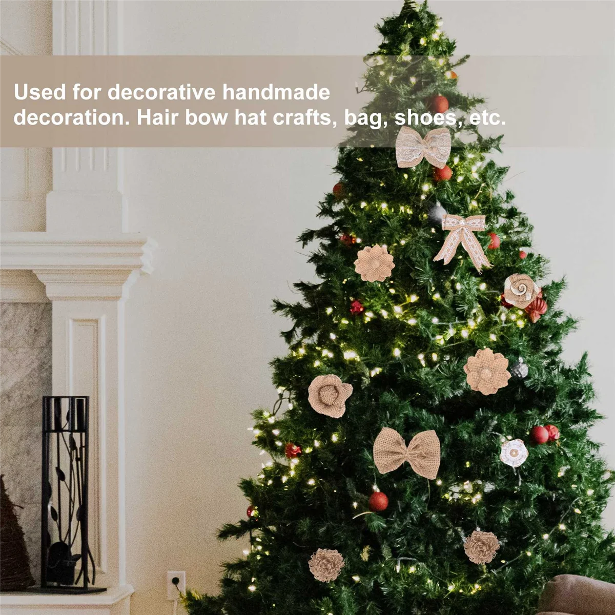 24 шт. в 1 комплекте цветок мешковины винтажные льняные материалы ручной работы