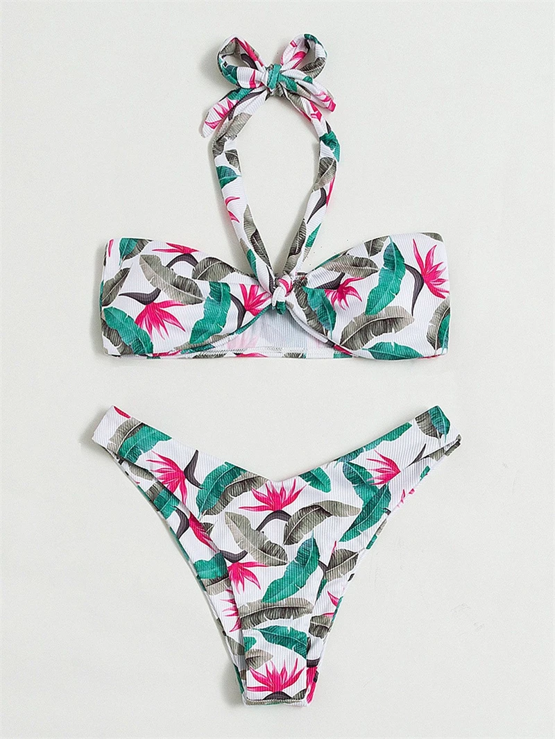 Новинка 2022 купальники бикини с принтом пикантное в европейском и американском