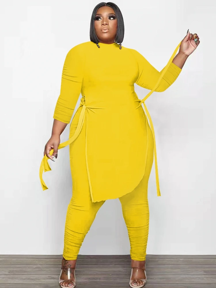 

2 Piece Women Sets New Arrival Matching Sets Solid Color Two Pieces Sets Top Pants Suits Outfits Clothing 2022 Spring Autumn