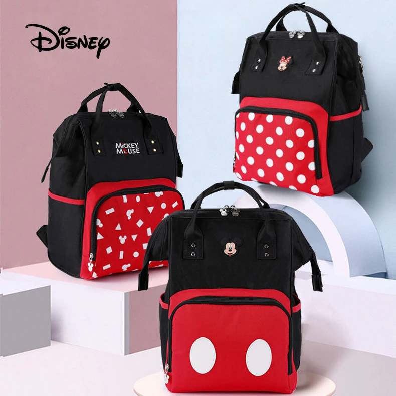 

Водонепроницаемая сумка для мам Disney 2022, сумки для детских подгузников, вместительный рюкзак для мам для подгузников для ухода за ребенком, д...