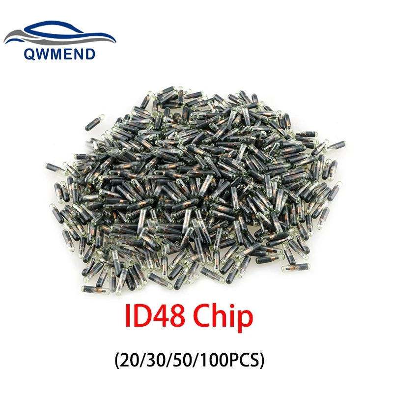 20 30 50 100 pz transponder ID48 Chip per Volkswagen Audi Seat Skoda Honda OEM Auto Glass ID 48 sblocca Chip ID48