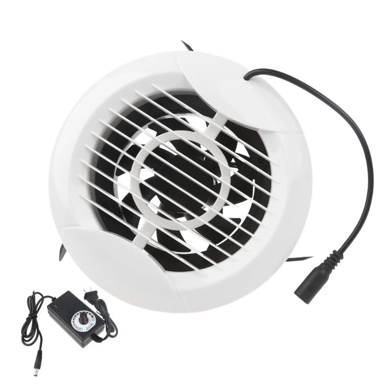 

652F 16cm Air Blower Speed-regulating Exhaust Fan for Home Bathroom Ventilation