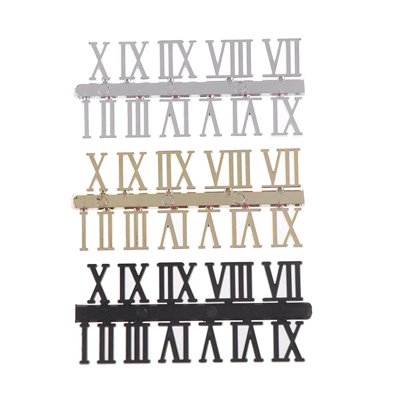 

1Set Roman Numeral DIY Digital Replacement Gadget Repair Clock Parts Clock Dial Digital Mechanism Accessories for Home Art Decor