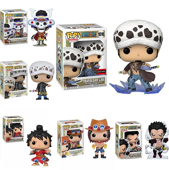 Экшн-фигурки funko TRAFALGAR LAW 1016 LUFFY GEAR FOUR 926 # буферный Чоппер USOPP 401 LUFFYTARO 921 игрушки