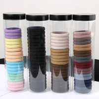 20 pcs headband seamless high stretch hair rope thick ponytail holders durable elastic cotton hair accessories for women girls