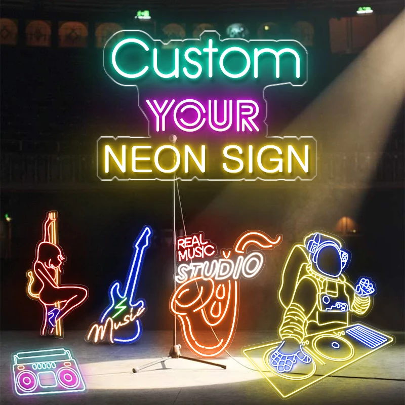 DIY Custom Neon Sign Private Led Letter Lights Personalised Name Design Business Logo for Wedding Party Birthday Neon Light Sign