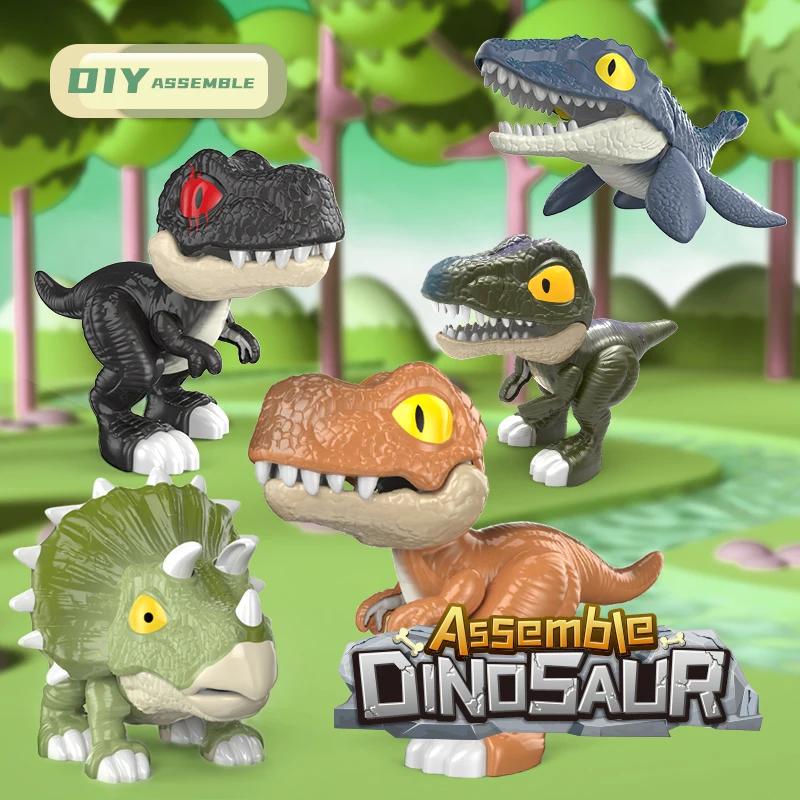 

Jurassic Dinosaur World 3d Model Detachable Assembled Educational Toy Indominus Tyrannosaurus Rex Skeleton Fossil For Kids Gifts