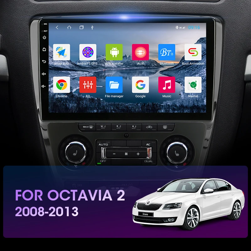 vtopek 10 1 4gwifi 2din android 10 car radio multimidia video player navigation gps for skoda octavia 2 a5 2007 2014 head unit free global shipping