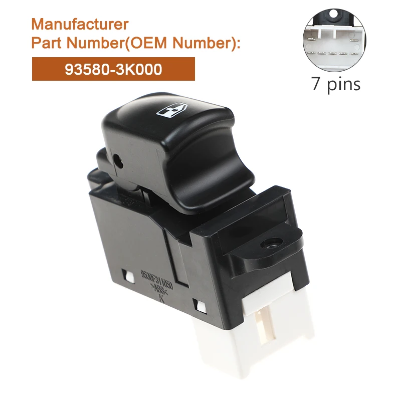 Кнопка переключателя управления боковым стеклом 935803 K000 для HYUNDAI Sonata NF 2005-2009 OEM No