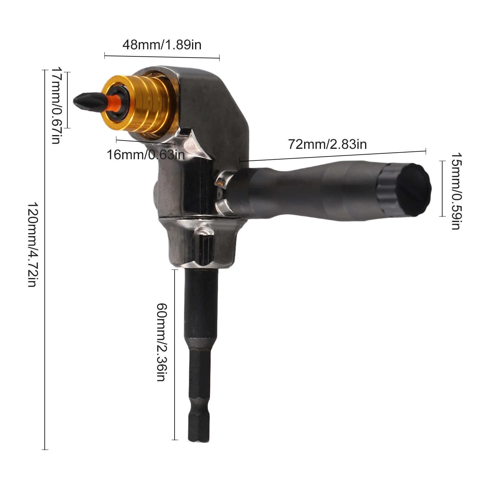 Простота в использовании для проектов DIY. Угловая отвертка. Адаптер