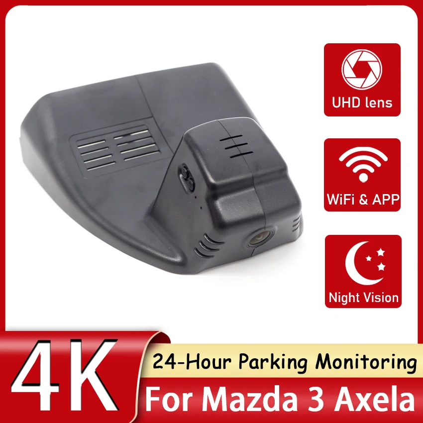 UHD 2160P 4K Hidden Wifi 24Hour Park Monitoring Car DVR Dash Cam Camera Video Recorder Original For Mazda 3 Axela 2020 2021 2022