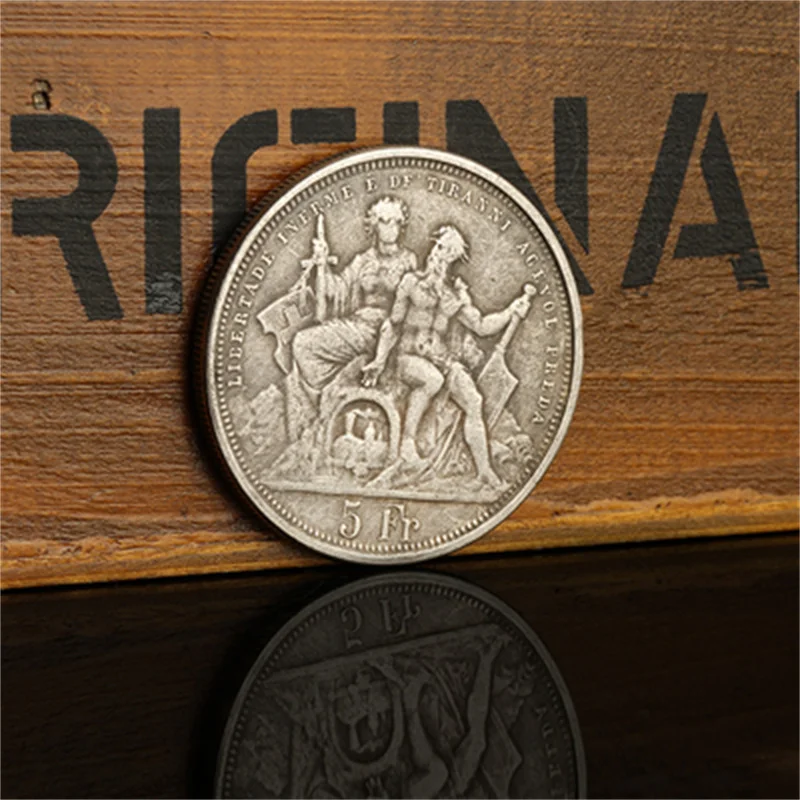 

5 Франк, серебро 1883 от фестиваля охоты в Лугано, Швейцария