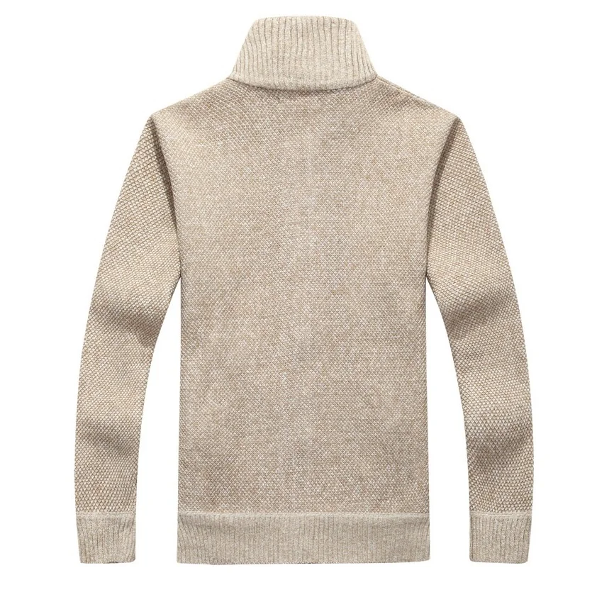 Cardigan Zipper Thickened Fleece Stand-up Collar Sweater  Autumn Winter Loose Warm Men's Knit Winter Coats Harajuku Sweatshirt