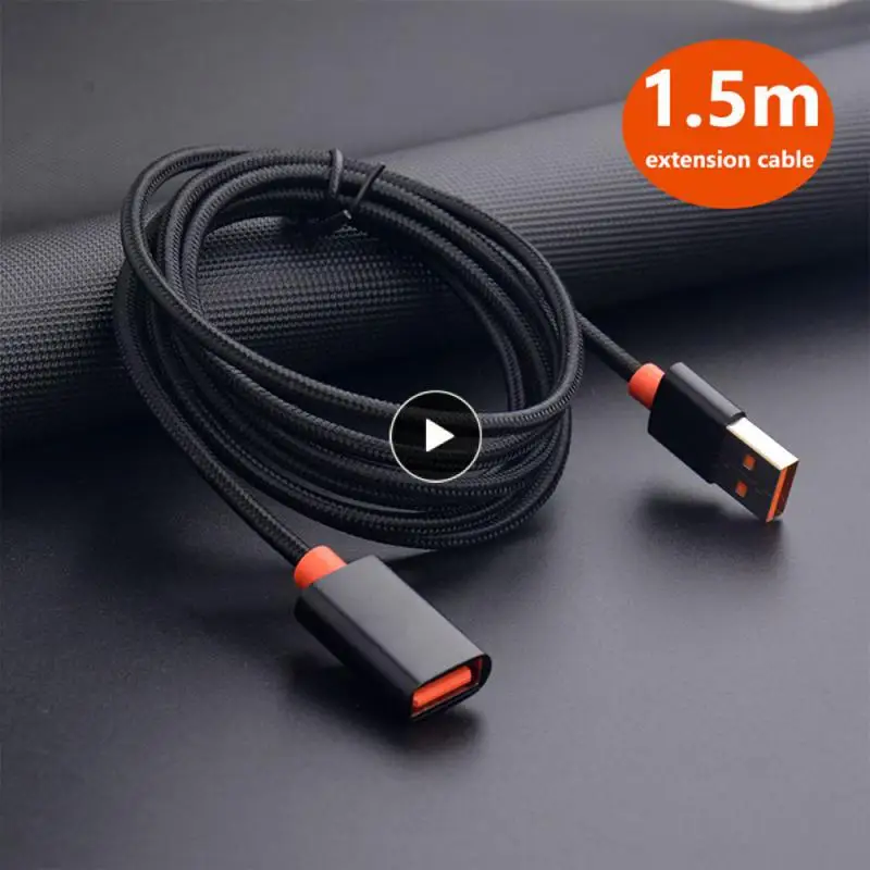 

High-speed Extension Cable Male-to-female Fast Charging Cord Usb 3.0 High-speed Transmission Data Cable 1.5m Extension Cable New