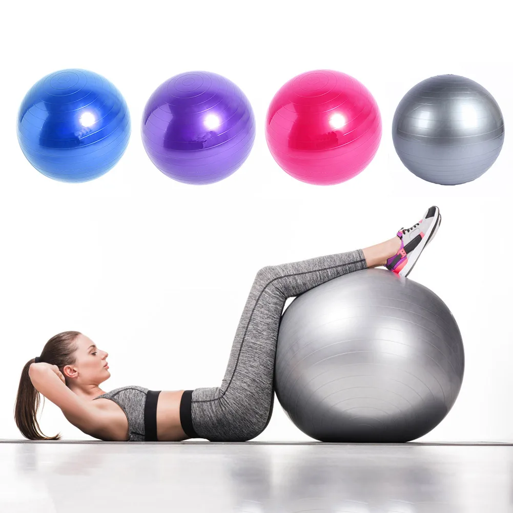 

2023 New PVC Fitness Balls Yoga Ball Thickened Explosion-proof Exercise Home Gym Pilates Equipment Balance Ball 45cm/55cm
