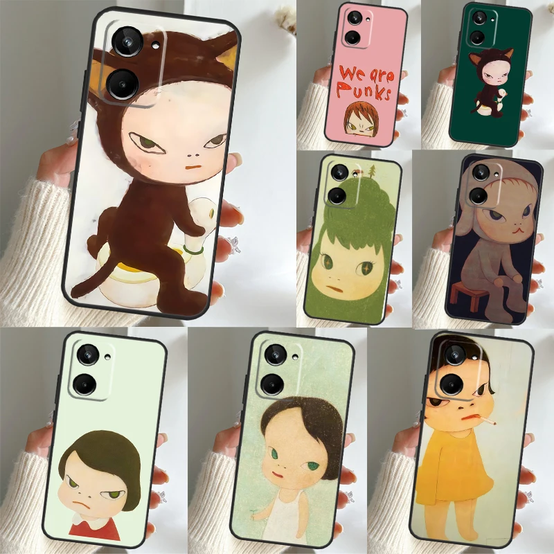 

Yoshitomo Nara For Realme C30 C35 C25 C21 Y C11 C15 C31 8 9 10 Pro Plus GT Master Neo 3T 2T GT Neo 5 Case