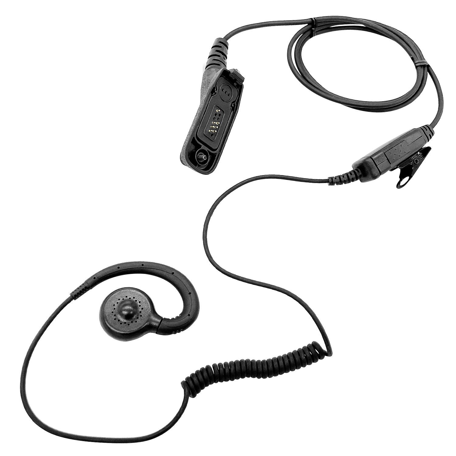 APX4000 APX6000 APX7000 APX8000 XPR6100  C Swivel Earpiece Surveillance Headset Pogo Pin Walkie Talkie Earphone for Motorola