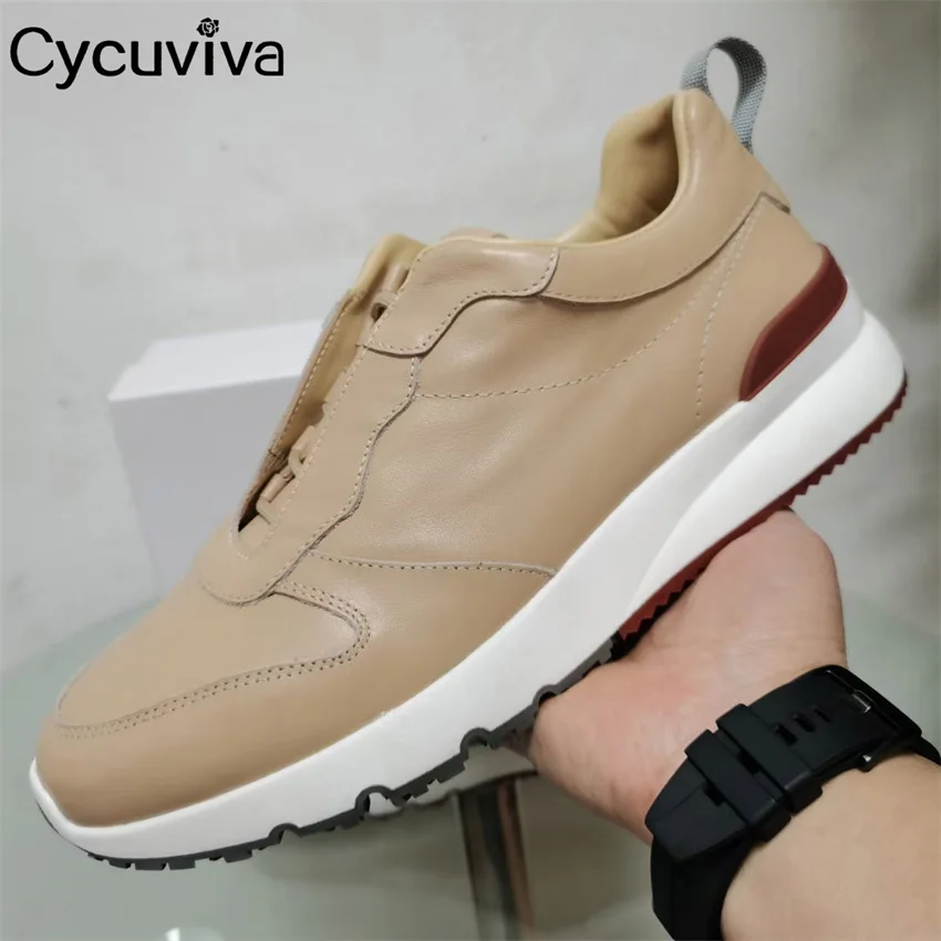 

Мужские кроссовки из натуральной кожи высокого качества, Повседневная Брендовая обувь на плоской подошве со шнуровкой, Лидер продаж