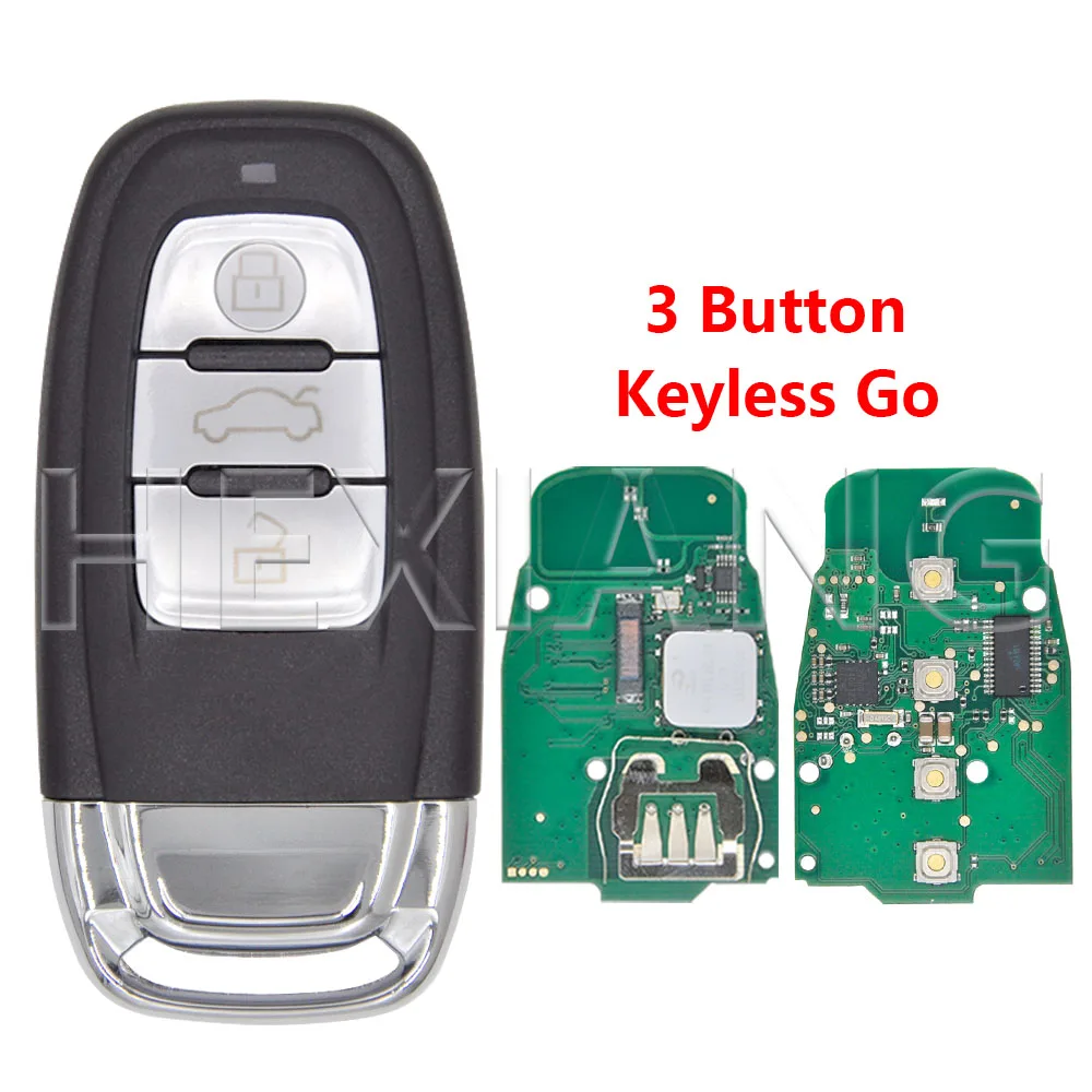 

HE Keyless Go 4G 0959754 J ID46 PCF7945AC Чип 315/433/868 МГц Автомобильный дистанционный ключ 8T 0959754 K Для Audi A4 A5 A6 A7 S5 Q5 2010-2018