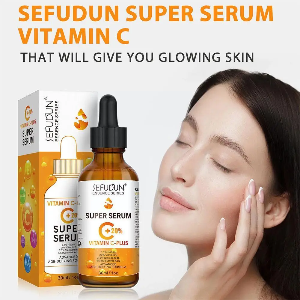 

Super Vitamin C Serum For Face Original Face Dark Spot Whitening Brighten Moisturizing VC Essence Anti Aging Facial Serum 3 N1D9
