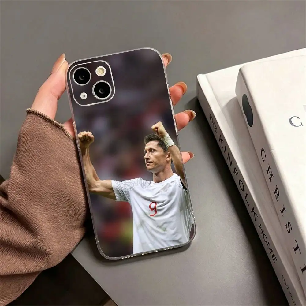 Фото Чехол для телефона Robert Lewandowski для iPhone 17, 16, 15, 14, 13, 12, 11 Plus, Pro Max, мягкий прозрачный чехол №3