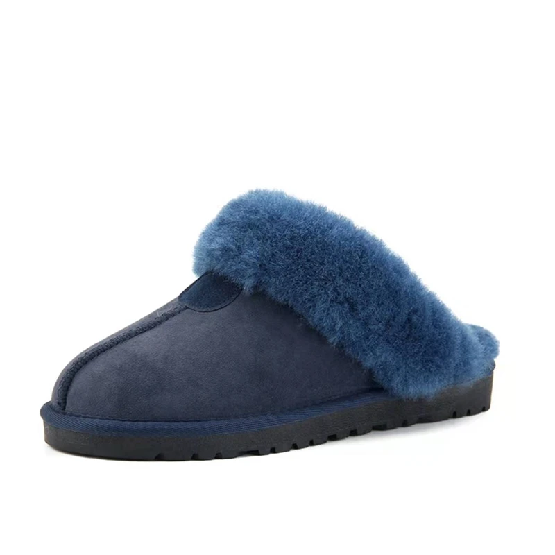 Женские зимние высококачественные домашние тапочки из натуральной воловьей