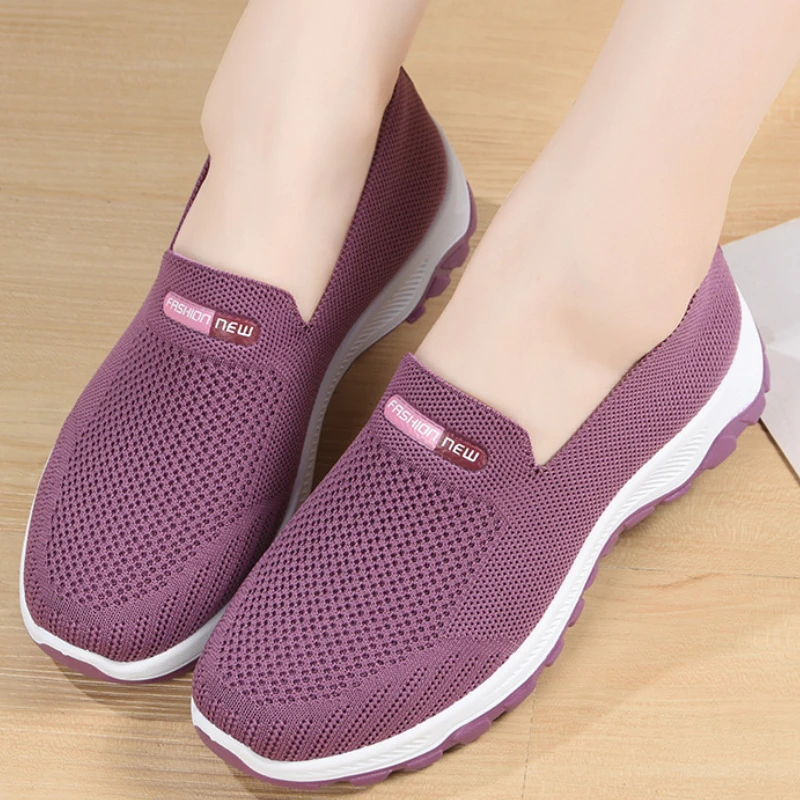

Women Running Sneakers Summer Breathable Solid Color Vulcanized Shoes Casual Round Toe Trainers Zapatillas De Mujer Deportivas
