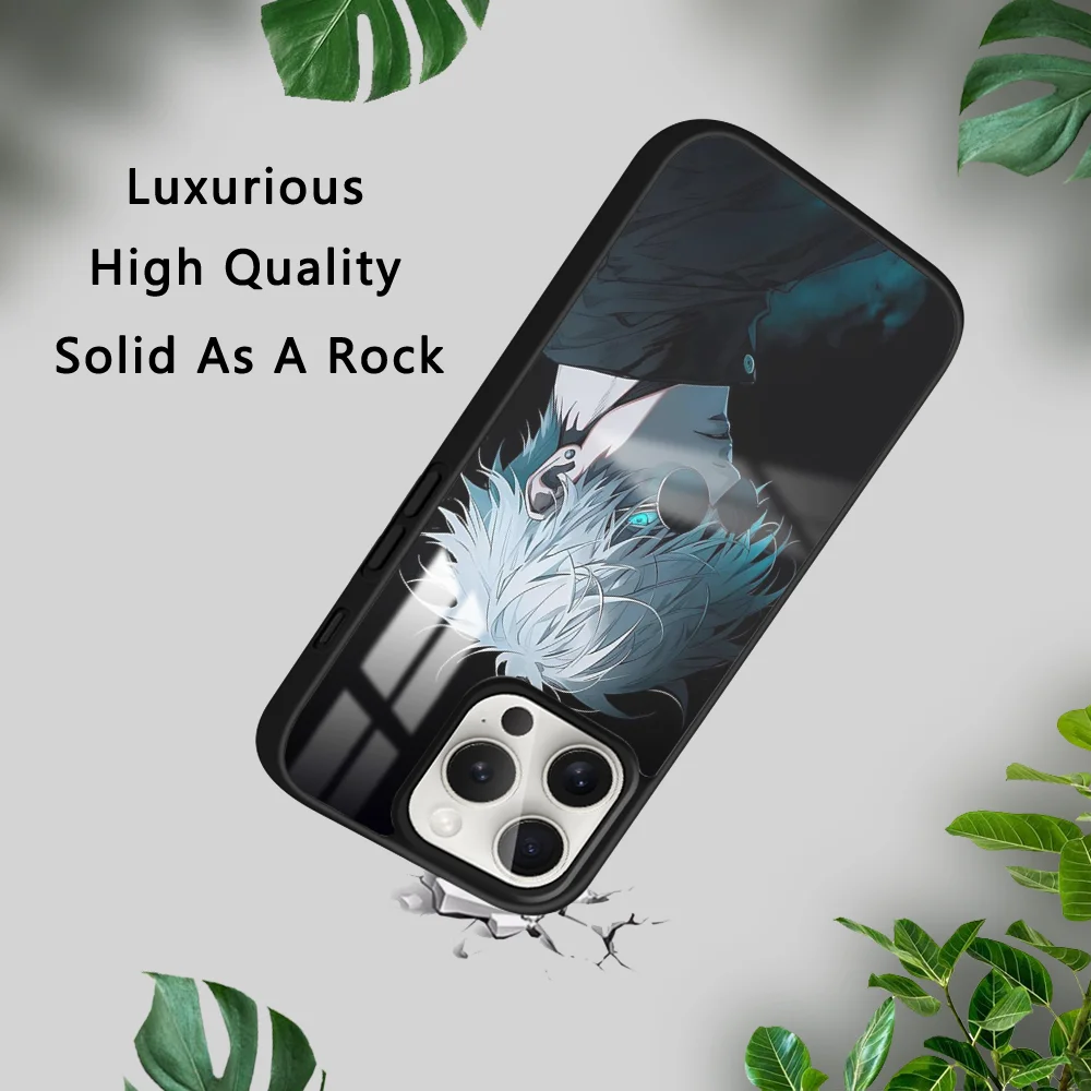 Новый чехол для телефона juютсу Kaisen Gojo Satorus iPhone 15 14 13 12 11 Pro Xs Max Mini XR X 7 8 Plus роскошный