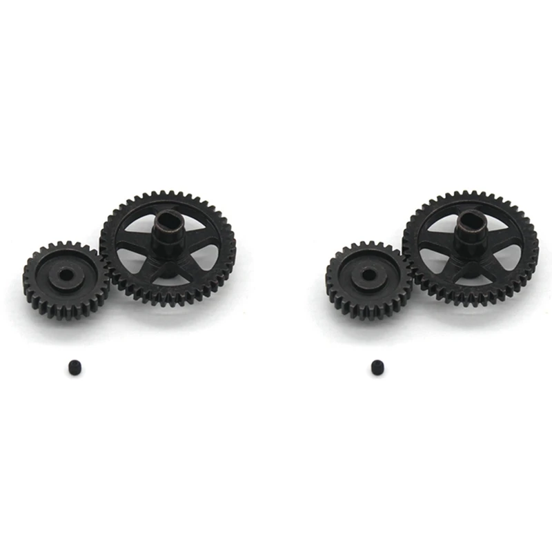 

2X Steel 44T Reduction Gear And 27T Motor Gear For Wltoys 144001 144002 144010 124016 124017 124018 124019 RC Car Parts