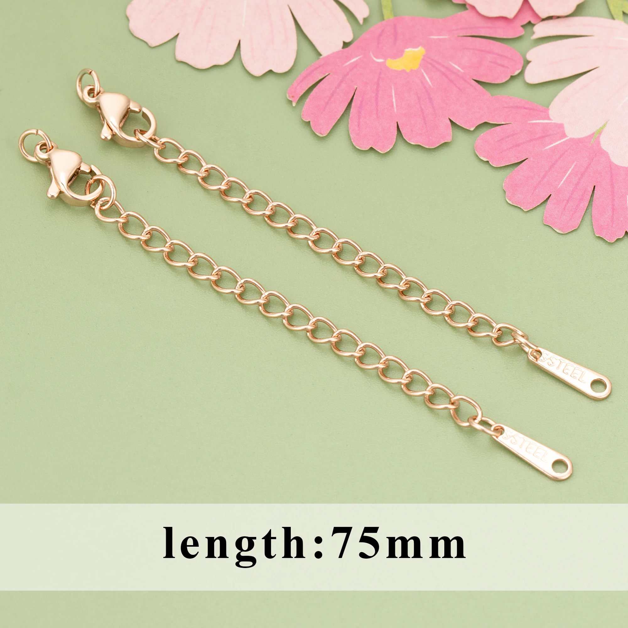 YEGUI 10 шт./лот MG21 ювелирные аксессуары нержавеющая сталь розовое золото ручная